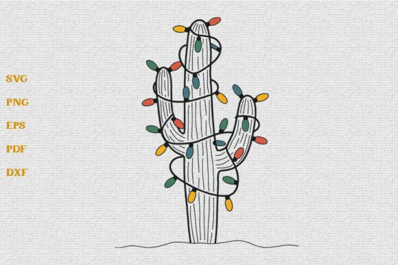 Cactus Desert SVG Christmas Lights Design Review