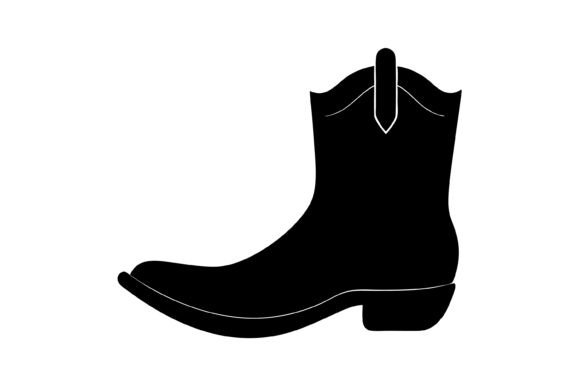 Cowboy Boot Silhouette SVG for Real-World Embroidery Projects