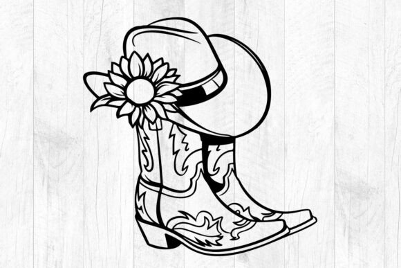 COWBOY BOOTS SVG, Cowboy Hat, Sunflowers: A Designer's Perspective