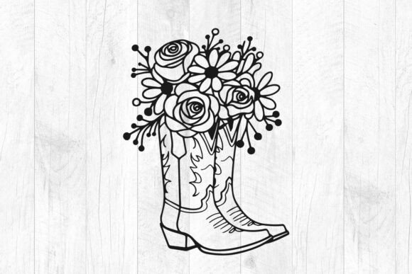 Cowboy Boots SVG with Flowers: A Designer’s Perspective