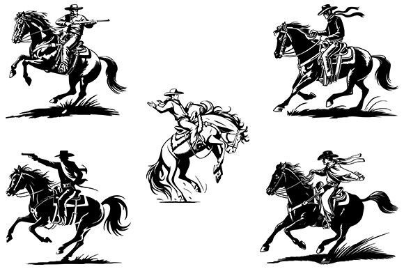 Cowboy Riding Horse Svg Bundle Review for Real Projects