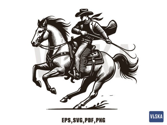 Cowboy Riding Horse SVG Vector: A Real-World Design Review
