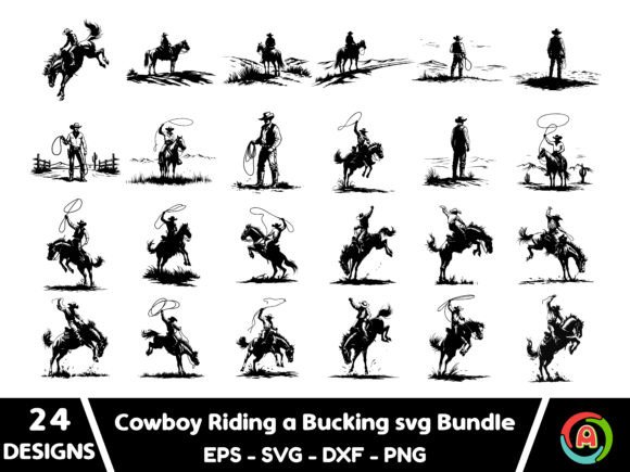 Cowboy Riding SVG Bundle – Real-World Embroidery Design Evaluation