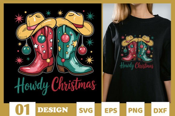 Howdy Christmas - Cowboy Boots SVG Review