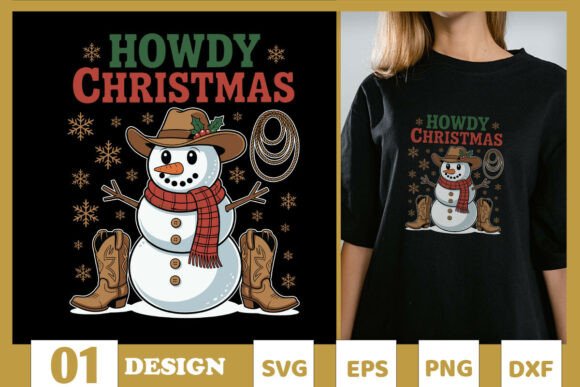 Howdy Christmas Cowboy Snowman SVG Review