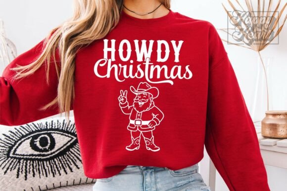 Howdy Christmas SVG PNG - Cowboy Santa Review for Real Projects