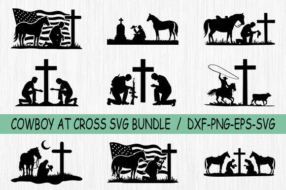 Praying Cowboy with Cross Svg Bundle Review for Real Projects