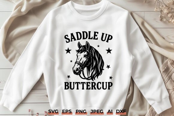 Saddle Up Buttercup SVG – Western Horse Review for Real Projects