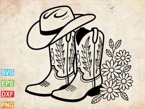Usa Flag Cowboy Boots Svg for Real Embroidery Projects