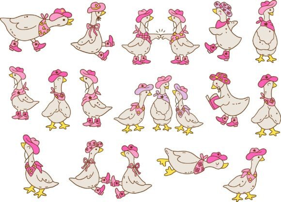 Western Silly Goose Svg Clipart Bundle Review